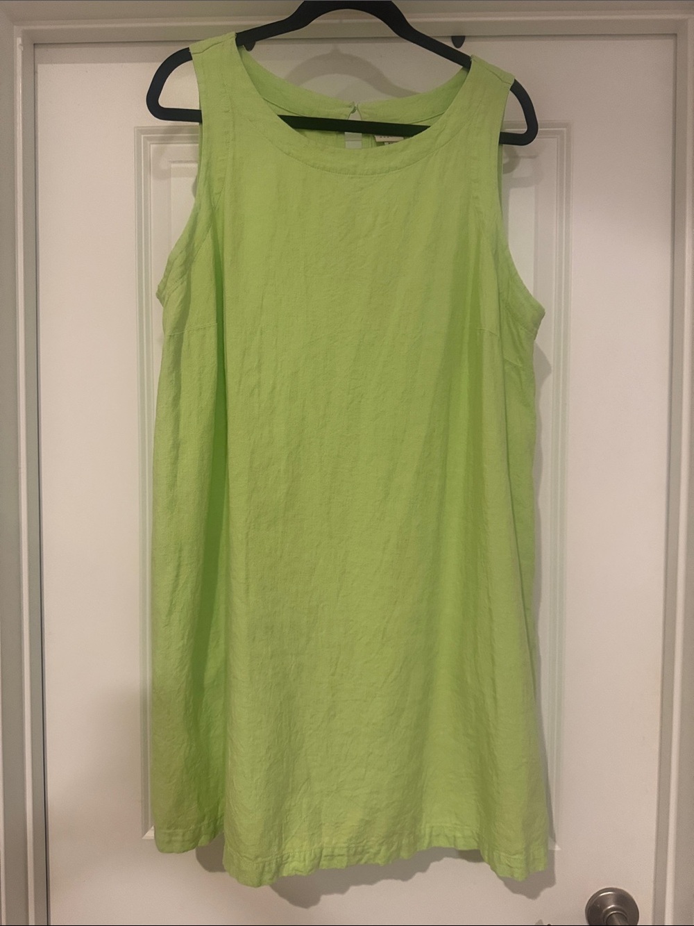 a new day Bright Lime Green Sleeveless A-Line Tunic